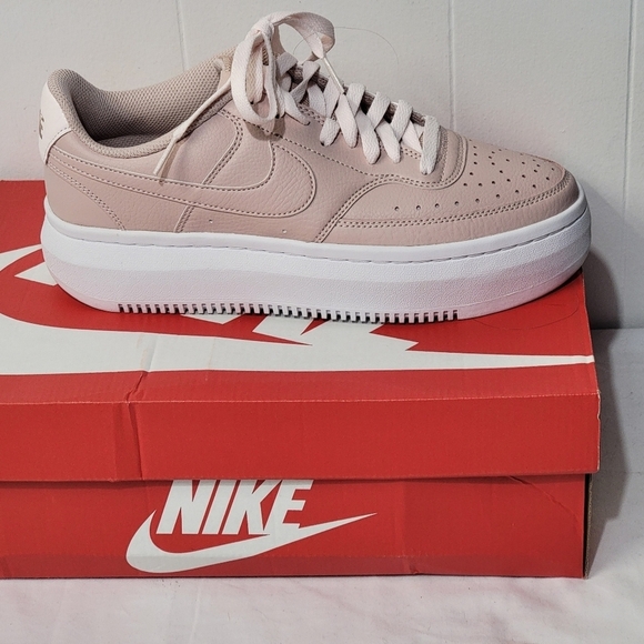 Nike Court Vision Alta Leather Platform Pink Women’s Size 10 Vintage 80's - Picture 3 of 9